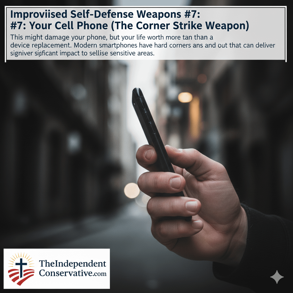 Improvised Self-Defense Weapons #7: Your Cell Phone (The Corner Strike Weapon) - TheIndependentConservative.com Improvised Self-Defense Weapons #7: Your Cell Phone (The Corner Strike Weapon)