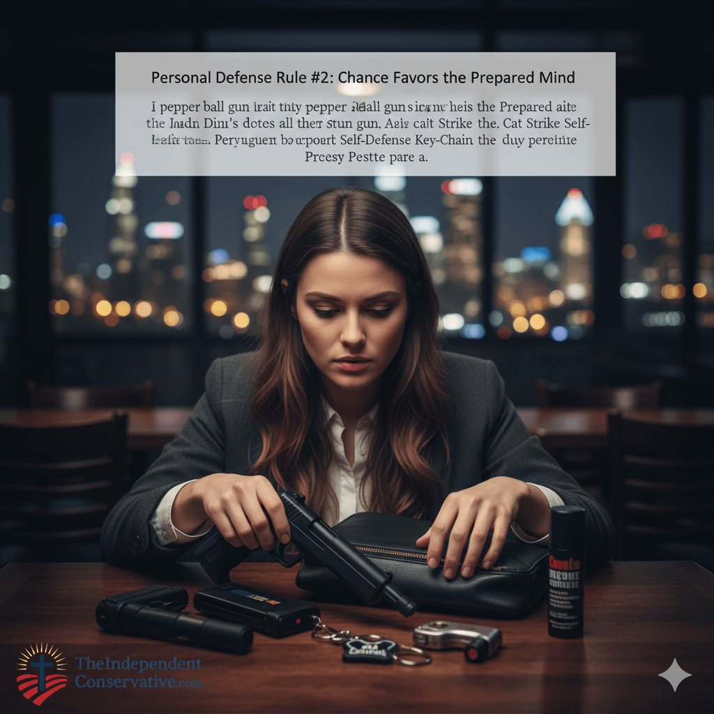 Chance Favors The Prepared Mind - TheIndependentConservative.com Rule #2 in my top 5 rules for personal defense and which personal defense weapons to choose to protect yourself with