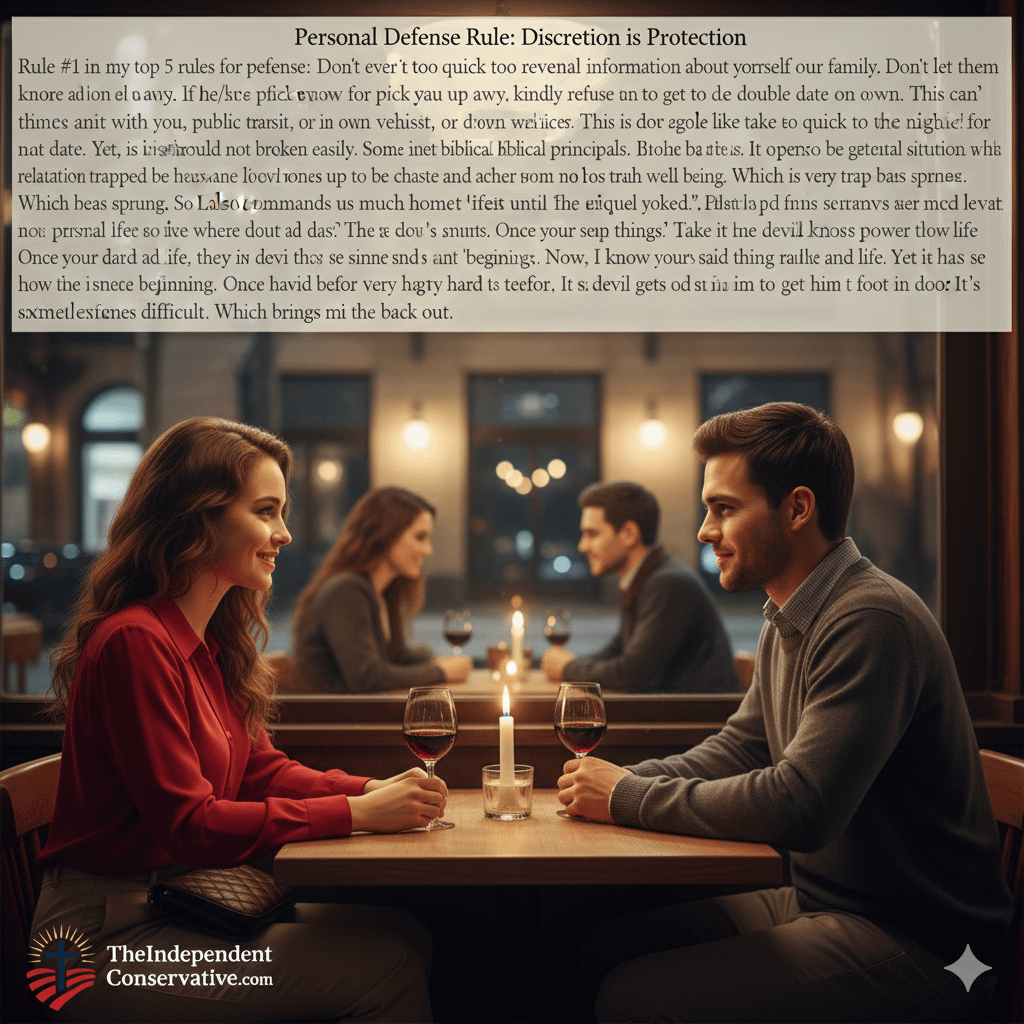 Rule #1 in My Top 5 Rules for Personal Defense: - TheIndependentConservative.com Rule #1 in my top 5 rules for personal defense: