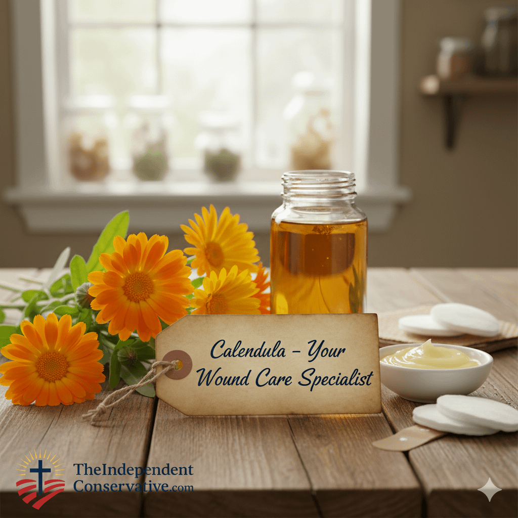 The Calendula - TheIndependentConservative.com Calendula - is absolutely spectacular at wound care