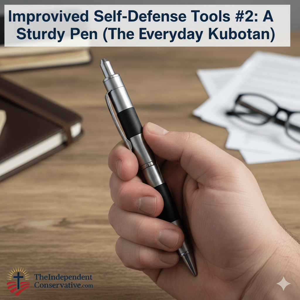 Improvised Self-Defense Tools #2: A Sturdy Pen (The Everyday Kubotan) - TheIndependentConservative.com Improvised Self-Defense Tools #2: A Sturdy Pen (The Everyday Kubotan)