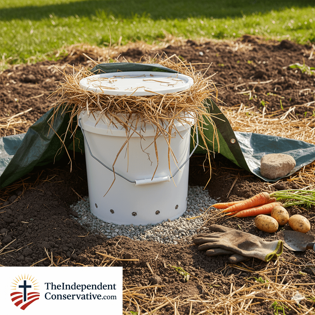 - TheIndependentConservative.com The 5-Gallon Bucket storm cellar