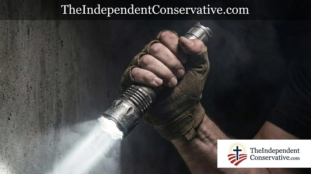 Tactical flashlightas an improvised self-defense tool - TheIndependentConservative.com Tactical flashlight used as an improvised self-defense tool.