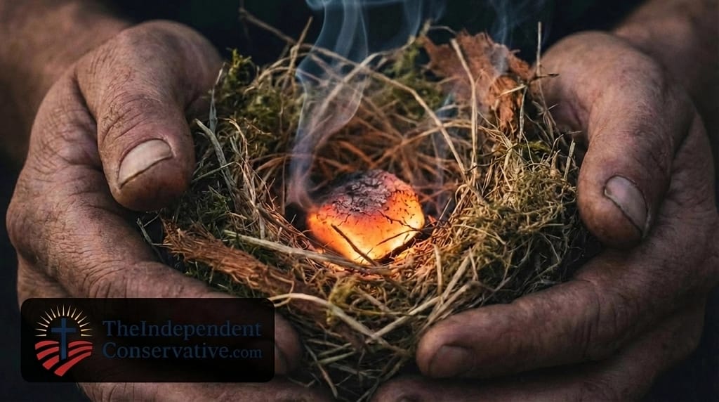 Tinder and Coals - TheIndependentConservative.com Tinder and coals for firestarting