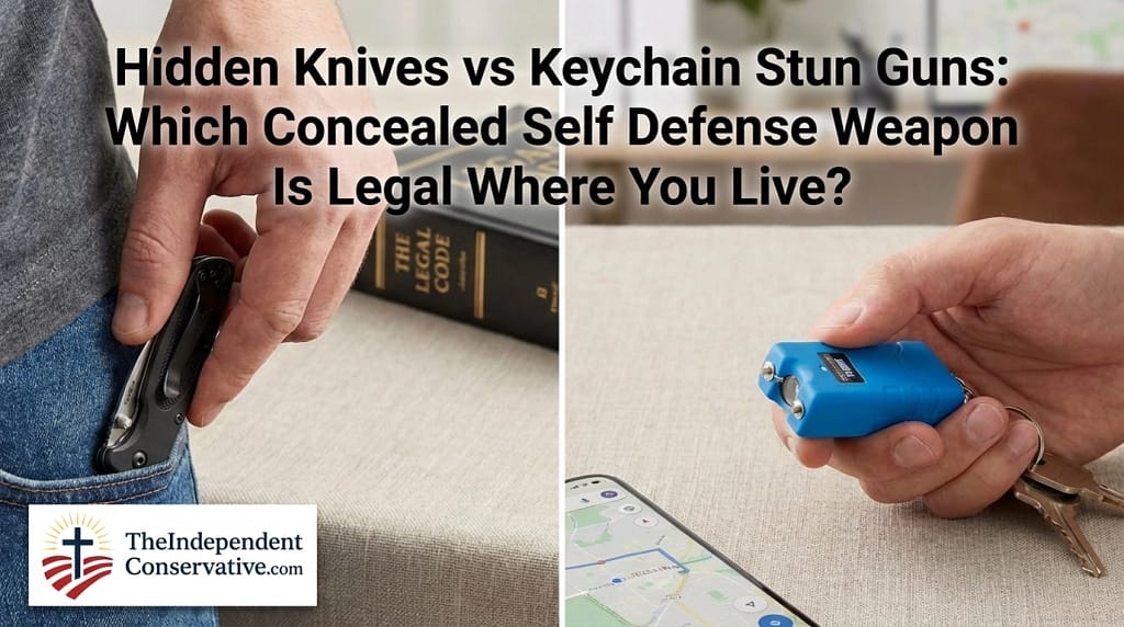 Using Hidden Knives vs Keychain Stun Guns as Concealed Self Defense Weapons