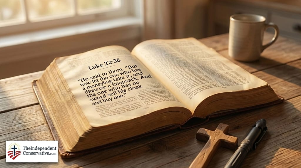 Luke 22-36 - TheIndependentConservative.com Luke 22:36