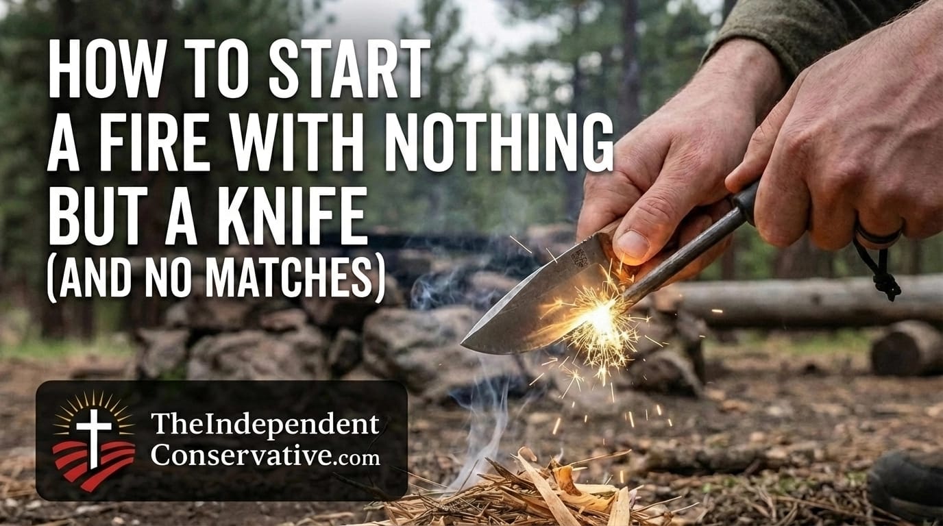 How to Start a Fire With Nothing But a Knife (And No Matches)