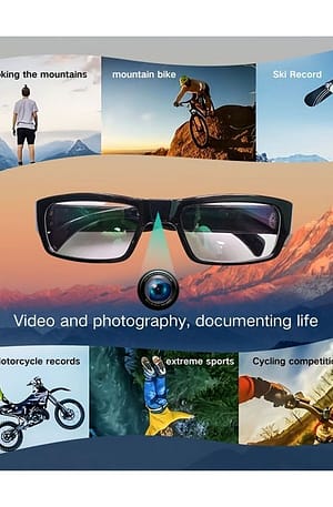 Modern HD Eyeglasses Hidden Spy Camera with Built-In DVR (1080p)