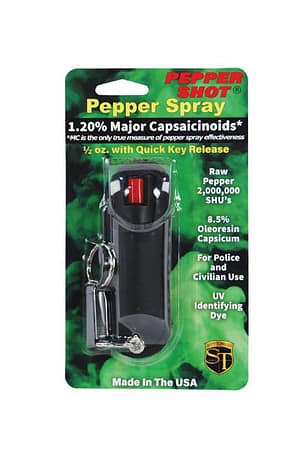 1.2% MC .5 oz Pepper Shot Halo Stream Pepper Spray