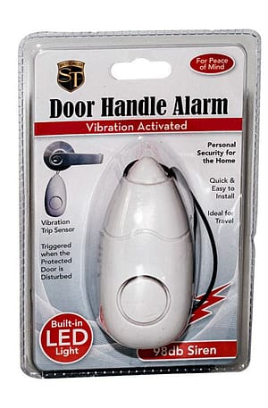 Portable Door Guard Alarm with Flashlight