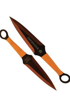 BioHazard 2 Piece Throwing Knife Set