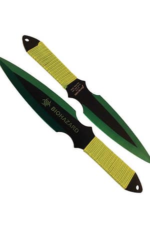 BioHazard 2 Piece Throwing Knife Set