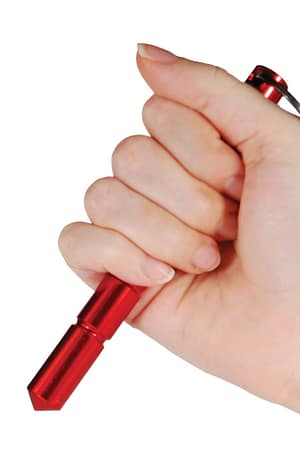 Red Kubotan Self-Defense Key Chain