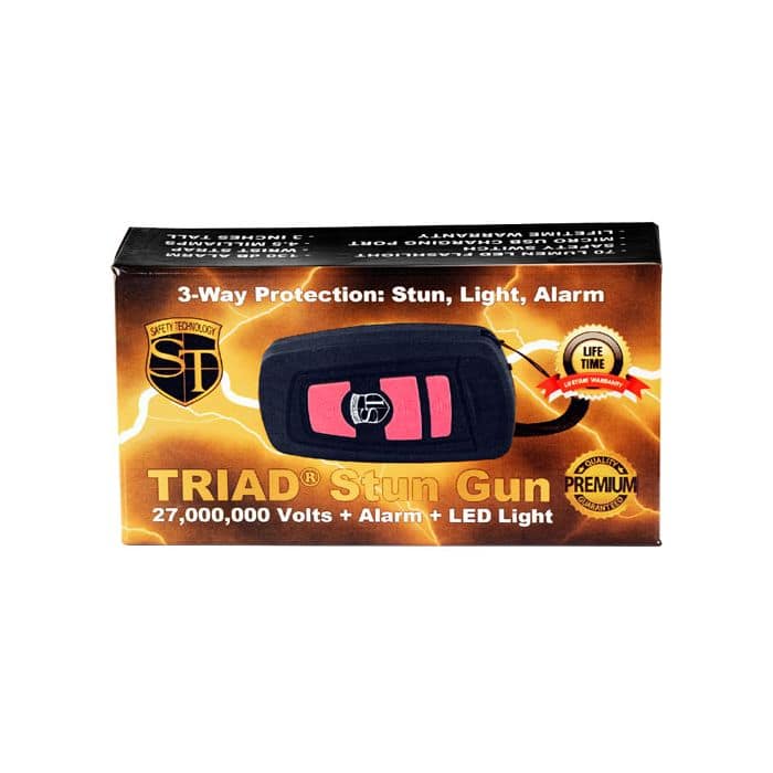 Buy Pink Triad Stun Gun Online - TheIndependentConservative.com Pink Triad stun gun packaging