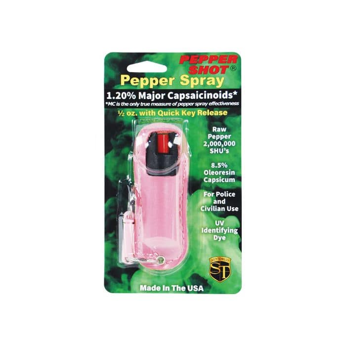 - TheIndependentConservative.com Pink Pepper Shot Halo Stream Pepper Spray