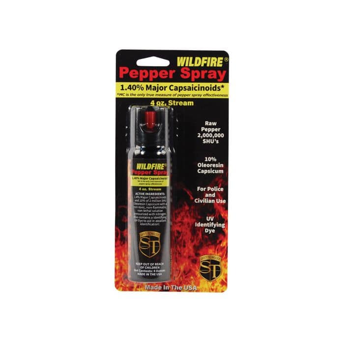 Buy the 4 oz. Wildfire Stream Pepper Spray (No Flip Top) Online - TheIndependentConservative.com 4 oz. Wildfire Stream Pepper Spray (No Flip Top)