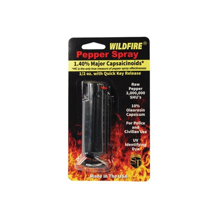 - TheIndependentConservative.com Black Wildfire Hard Case Stream Pepper Spray Keychain