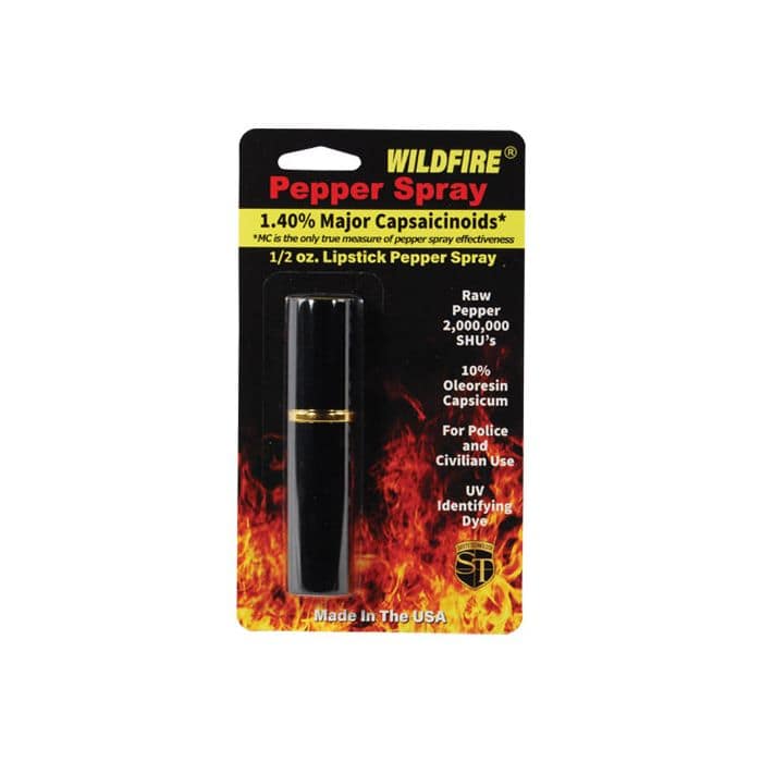 Buy the WildFire Lipstick Stream Pepper Spray for Sale Online - TheIndependentConservative.com Black WildFire Lipstick Stream Pepper Spray