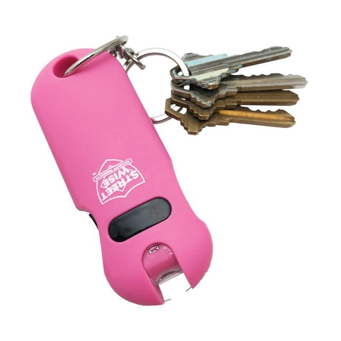 Buy the Pink Smart keychain stun gunat TheIndependenConservative.com, your one stop personal security products store!