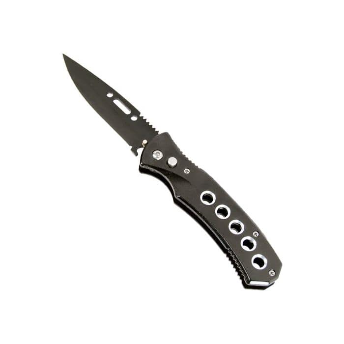 Automatic Heavy Duty Pocket Knife with 5 hole handle