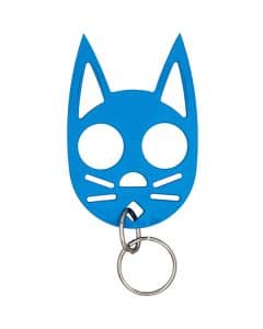 Cat Strike Self-Defense Keychain Light Blue